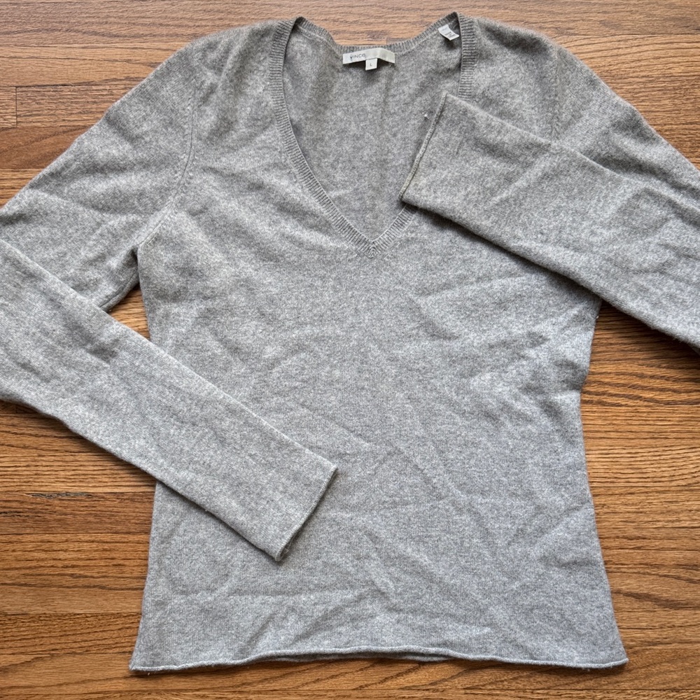 Vince Heather Gray Knit Top